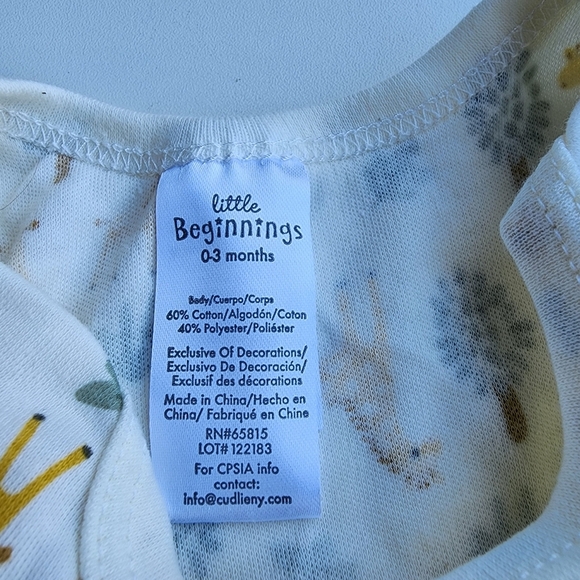 5 Pc Lot Carters Little Beginning Baby Boy Outfit Adorable Set Bodysuits Hat 0-3 - Picture 8 of 10